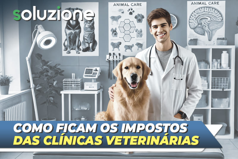 Tributação para clínicas veterinárias - Imagem de médico veterinário que economiza impostos